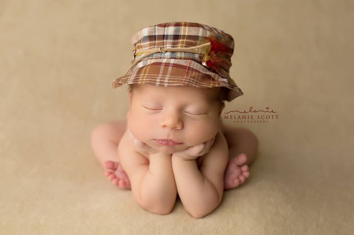 Newborn Fishing Hat Photo Prop Baby Boy 